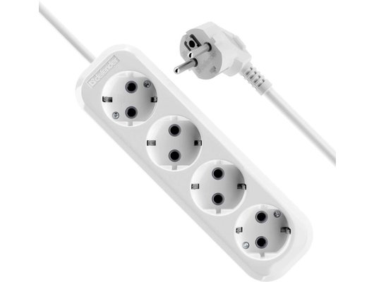 Удлинитель Defender R340 16А 4роз./2м белый (99375)